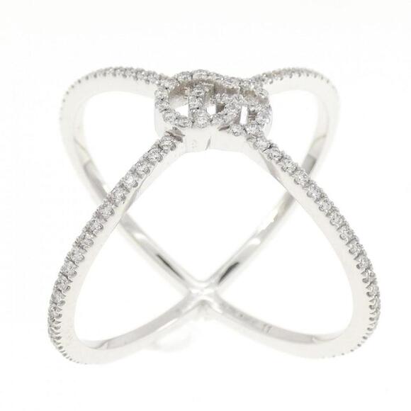 GUCCI White Gold Diamond Ring - Picture 1 of 5
